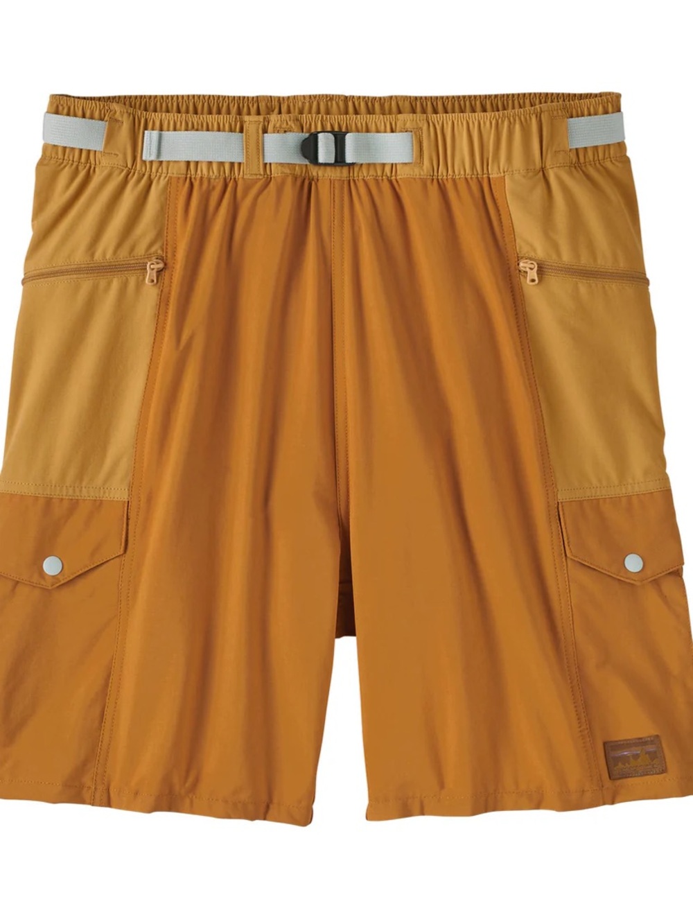 Patagonia Men's Cargo Shorts in Golden Mustard and Tan